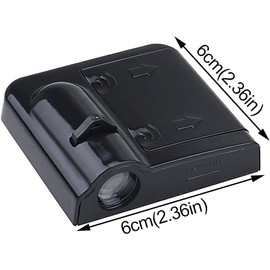 ZXDFVBNHH 2 PCS LED Car Door Logo Lights Compatible for Projector Laser Welcome Light Puddle Lamp Car Accessories