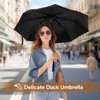 LEAGERA Compact Umbrellas for Rain&Sun, Travel Umbrella Cute Duck Head
