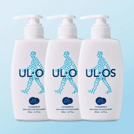 Uros 우르오스 스킨워시 (남자 바디워시) 무향, 500g, 3개 Uros Skin Wash (Men's Body Wash) Unscented, 500g, 3ea