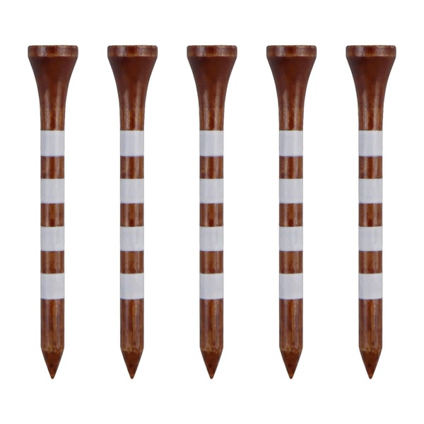 Zivisk Wooden Golf Tees 2-3/4" 100 Count 70mm Brown
