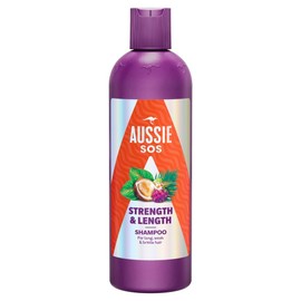Aussie SOS Strength & Length Shampoo 300ml for Long, Weak and Brittle Hair