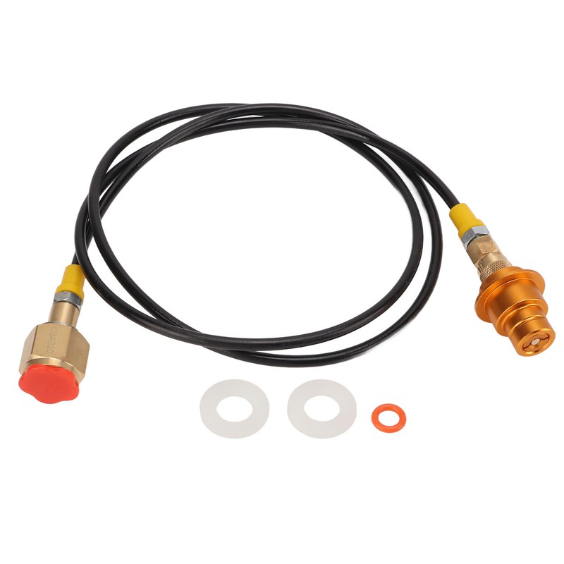 CO2 Tank Adapter Hose 60 Inch Brass ABS Soda Machine