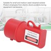 3Pcs Industrial Waterproof Socket Lockout Device PP 55mm Heat Resistant