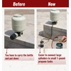 CALPOSE 3 Feet Propane Refill Adapter Hose with Gauge and