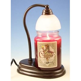 Aurora Bronze Candle Warmer and Courtneys 26 oz Candle - Midnight RAIN