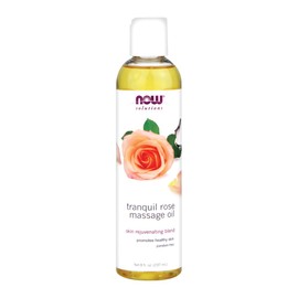 NOW | Aceite de masaje de rosas tranquilas 237 ml | Promueve la piel saludable y rejuveneciente para Adultos unisex