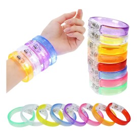 20 Pulseras Luminosas Para Fiestas, Pulseras Led De Neón