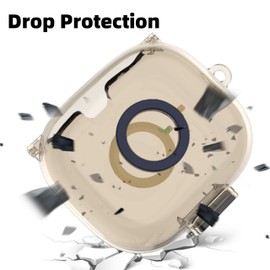 CaseGame Compatible with Beats Powerbeats Pro 2 Case with Lock Clip and Keychain Clear TPU Safety Anti-Lost Shockproof for PowerbeatsPro2 Women Men