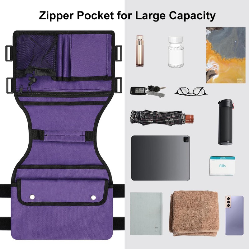 supregear Side Walker Bag, Walker Accessories Bag w/Cup Holder, Folding