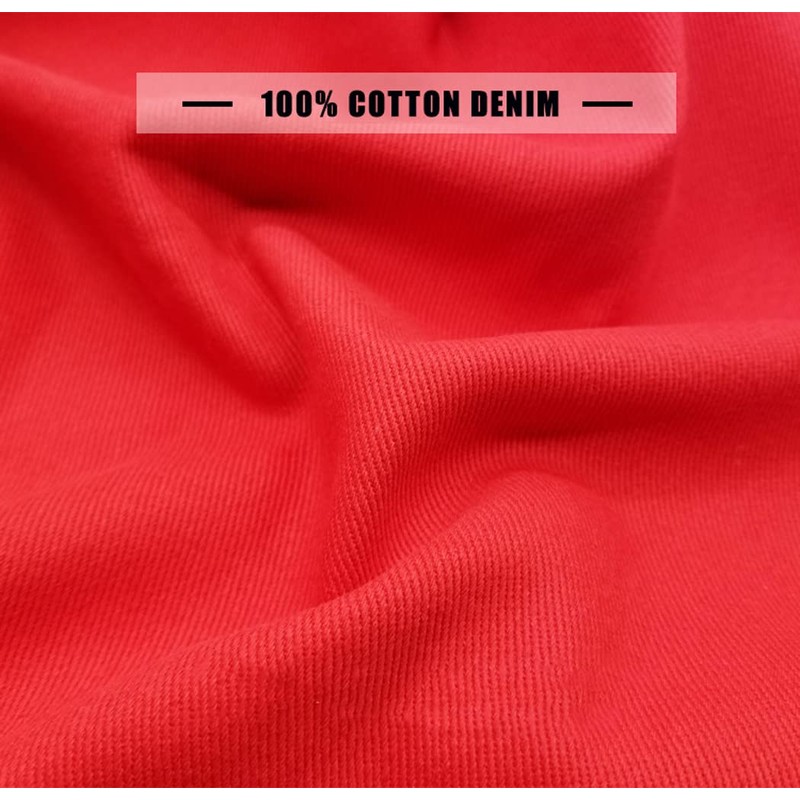 NIANTONG Plain Denim Denim Fabric, 100% Cotton, 150 cm Wide,