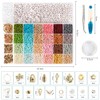 WLIAGYE Colourful 24 Colour Beads Set 3 mm DIY Beads