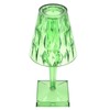 LED Crystal Table Lamp Transparent Prism Dimmable Desk Lamp USB