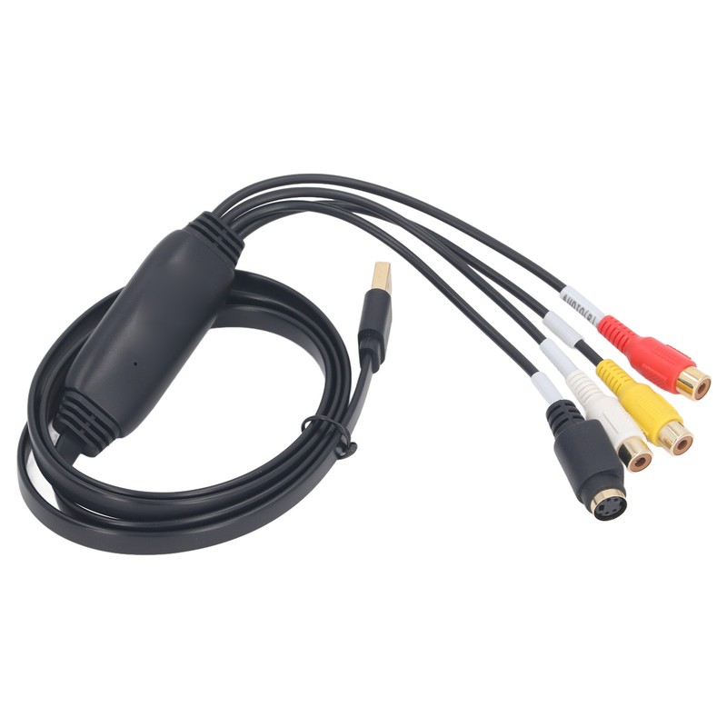 Video Capture Card USB to RCA S Video Converter Adapter