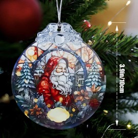 Santa Christmas Ornaments, Santa Ornaments for Christmas Tree Santa Decor Hanging Decor for Christmas Tree Decoration Gag Gifts Santa Claus Christmas Ornament