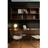 Safiyya 393"x17.7" Peel and Stick Wallpaper Gold and Black Contact