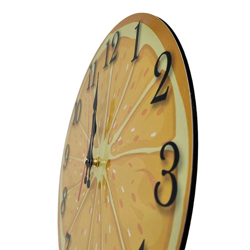 LOHAS Home 30 cm Round Wall Clock Quiet Non Ticking