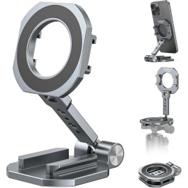 CAMOLO Dual Magnetic Phone Holder 1/4"-20 Tripod Mount Compatiable with Magsafe