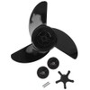 Alomejor Boots Propeller 1 Set 3 Blades Motor Boat Propeller