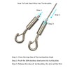 DGOL Picture Hanging Wire System, Could DIY 6 Pairs Screw