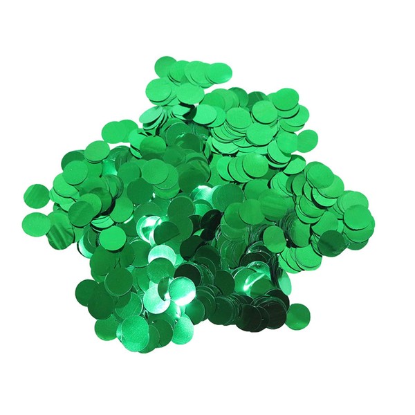 Green Foil Mylar Round Confetti,Round Dots Glitter Table Confetti,Sparkling for