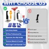 25 PCS Caulking Tool Kit, Caulk Remover, Grout Scraper &