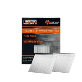 Freeman SF16-25 16-Gauge 2-1/2" Glue Collated Straight Finish Nails (1000 Count)