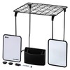 LockerMate 7-Piece Locker Organizer Kit, Includes Locker Shelf, Mirror, Whiteboard,