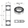 ACROPIX 6902VV Deep Groove Ball Bearing P6 15x28x7mm Lubricated Bearing
