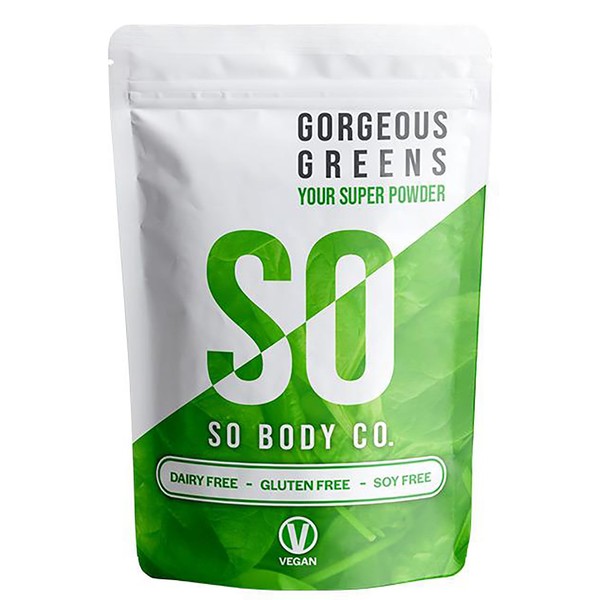 SoBodyCo, Gorgeous Greens Powder, Immune Support. Increased Energy, Health & Vitality with Our Premium Mix of Vitamins, Gluten Free, Super Greens Powder,