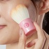 Flower Facial Cleansing Brush, Dedicated Brush Stand Set (Orange Face