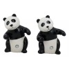 Ceramic Hugging And Dancing Giant Panda Bears Salt And Pepper