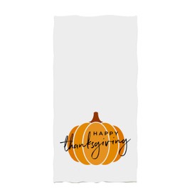 SLHETS Happy Thanksgiving Pumpkin Hand Towels Fall Autumn Harvest Bath Towels Soft Kitchen Dish Towels 13.6 * 29 for Household Daily Use | Home Decoration | Carry-On Hotel Gym Spa Sweat Towels