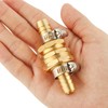 2 Set Brass Garden Hose Repair Connector Kit with Clamps,