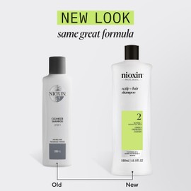 Nioxin Nioxin System 2 Scalp + Hair Thickening Shampoo For Natural Hair with Progressed Thinning Boost Hair Density with Niacinamide & Biotin