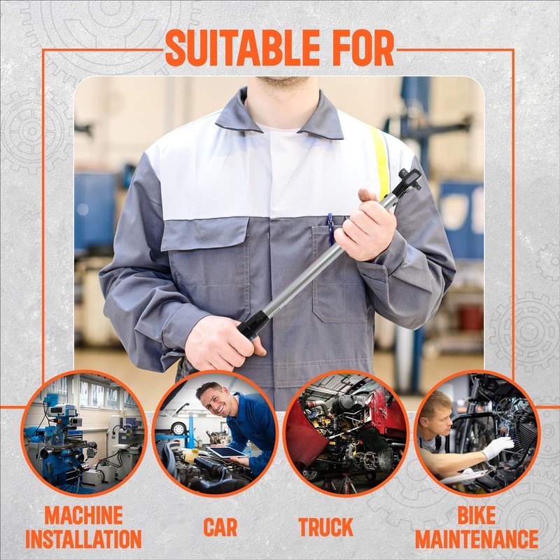 Precisebuilt 3/8" x 1/2" Drive 30-150 ft-lb Click Tech Torque