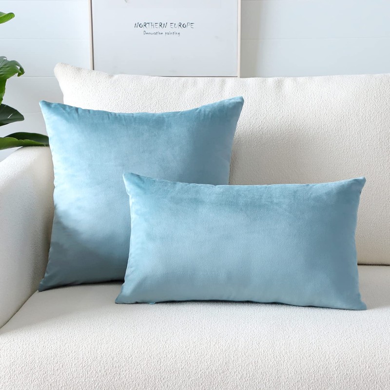 Artscope Luxury Velvet Pillow Covers Super Soft Decorative Square Throw