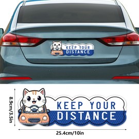 Gosknor 3pcs Student Driver Magnets for Car, Driver Safety Attention Sticker Reusable Novice Safety Warning Signs for Metal Vehicle Surface