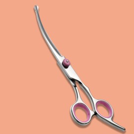 Scissors Round Tip For Nose 6.7*2.2" Dog Pet Grooming Trimming Hair Scissors