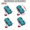 HUAZIZ 30 Pieces 250V 5A SPDT 1NO 1NC Momentary Hinge