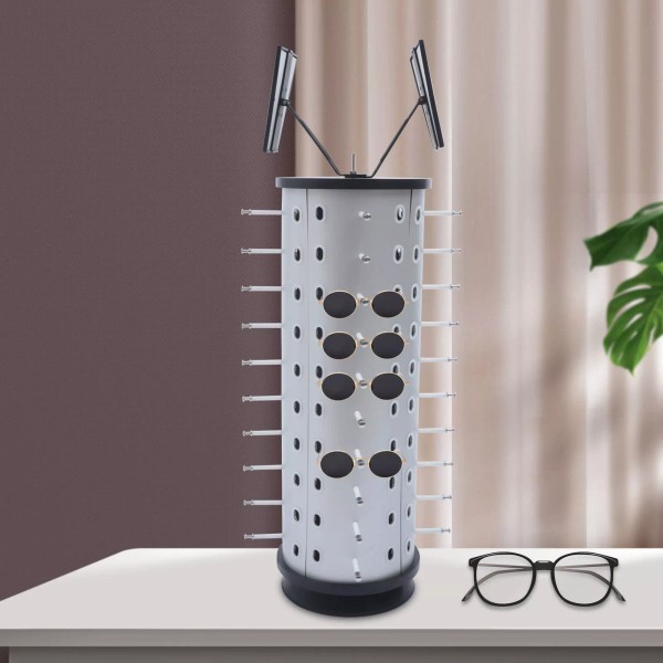 SENDERPICK Sunglasses Rotating Display Stand Rack Holder Commercial w/ Mirror