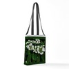 CafePress White Flowers 13"x13" Reusable Grocery Shopping Sling Tote Bag