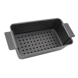 Fockety Non Stick Meatloaf Pan with Drain Tray, Heavy Duty Carbon Steel Pan, Heat Conductivity, Dishwasher, Oven Baking, Baking Loaf Pan, Meat Loaf for Baking