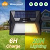 intelamp Solar Fence Lights Outdoor, 6 Packs 9 Colors &