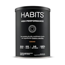 HABITS BY NOT A FANCY KITCHEN - High Performance Protena Vegana en Polvo - 30 g de Protena Vegetal Por Porcin - KETO Friendly, Libre de Gluten, Sin...
