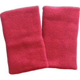 KneeBees Double Layered Cotton Knee Pads For Kids. Soft, Breathable, Adjustable. (6m to 5y) (Dark Red)