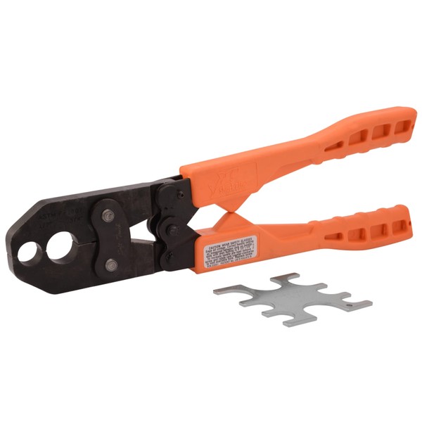 SharkBite 1/2 Inch to 3/4 Inch PEX Crimp Tool, Dual