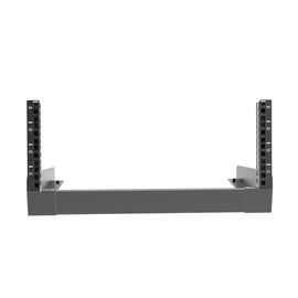 JINGCHENGMEI 4U Desktop Network Rack 19 inches Small Open Frame Rack 2 Post Free-Standing Tabletop Rack for Server, Patch Panel, Data, AV, IT,Studio or Networking Equipments (4U)