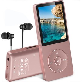 Agptek A02 A20 MP3 Player with 1.8-Inch TFT Colour Screen, 70 Hours of Playback, Music Player with FM Recording and Micro SD Card Slot, 8gb
