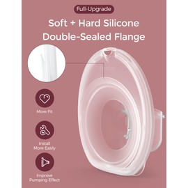 Momcozy Original Mobile Style | M6 Replacement Accessories, Original M6 Breastfeeding Parts (Flange 24mm & Collector)