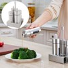 Stainless Steel Salt Pepper Spice Condiment Bottle Set Seasoning Container